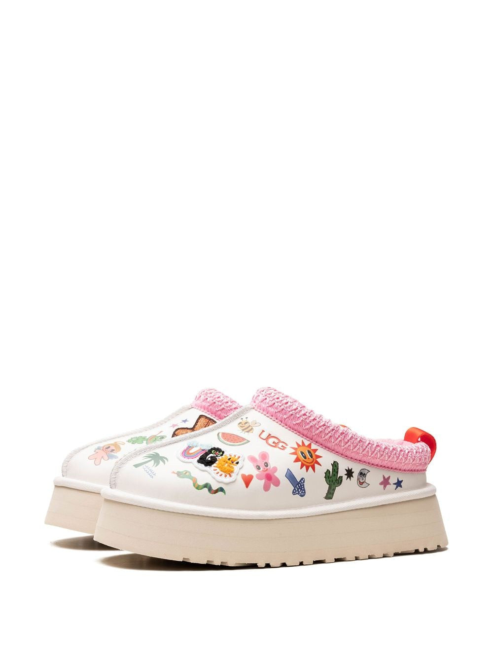 UGG Tazz Pop Sketch "White" slippers Balenciaga